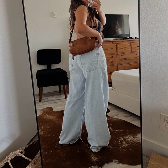 100% GENUINE LEATHER TAN SHOULDER BAG #0350 - Picture 6 of 15